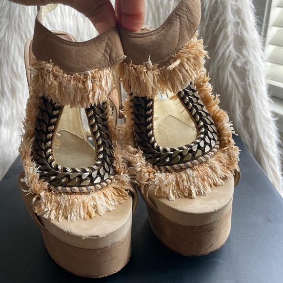 BRIAN ATWOOD fringe and chain trimmed sandals - Picture 10 of 10